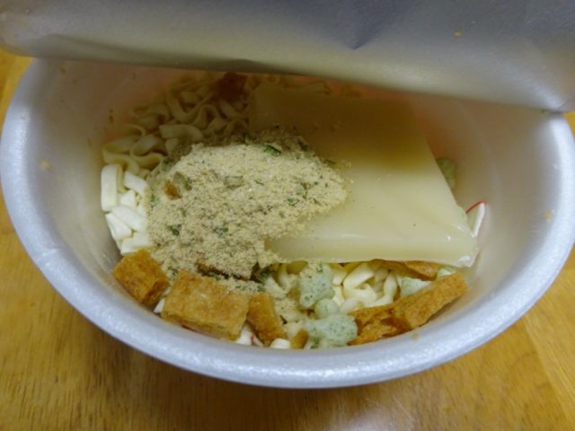 粉末スープと杵つきもち