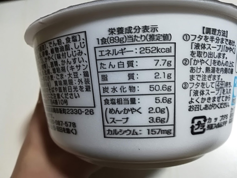 栄養成分